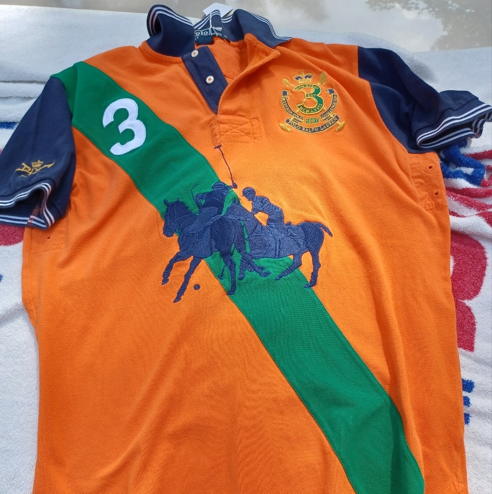 Polo Ralph Lauren 1967 Bleecker Challenge Cup Vintage Equestrian Rugby Medium